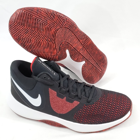 NEW Nike Air Precision II Mens 10 Basketball Shoes Athletic Sneakers Red Black main image 4